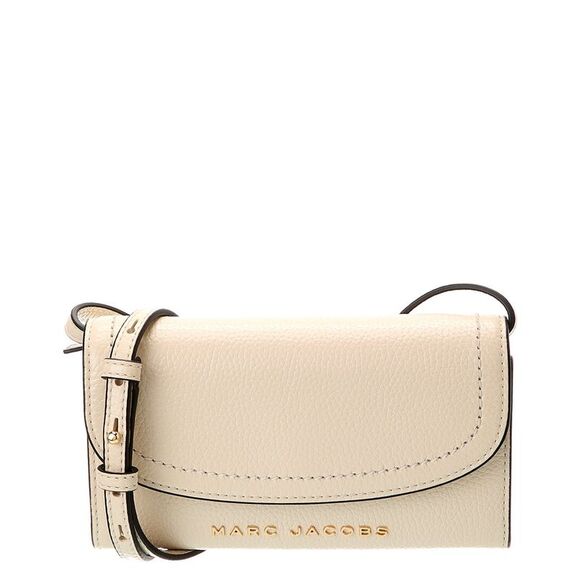 Marc Jacobs Handbags - Marc Jacobs Leather Crossbody Wallet, White